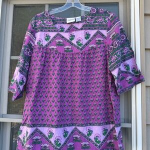 The Vermont Country Store Boho Peasant Top Women medium India